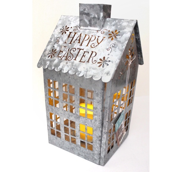 Martha Stewart Other - Martha Stewart NWT Galvanized Happy Easter Spring Light Up House